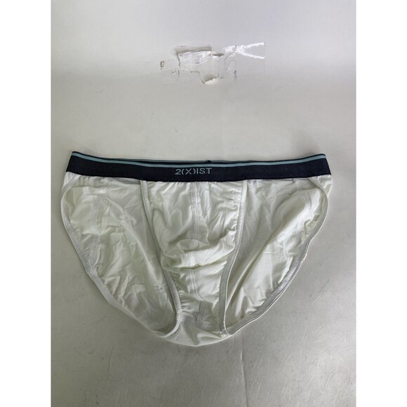 2xist Performance Lightning Speed Mesh Sport Brief White Underwear Mens Size M - Picture 1 of 4